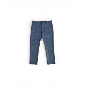 Plaid&Plain Mens Skinny Fit Dress Pants Gray Stretch Trousers 34W x 28L